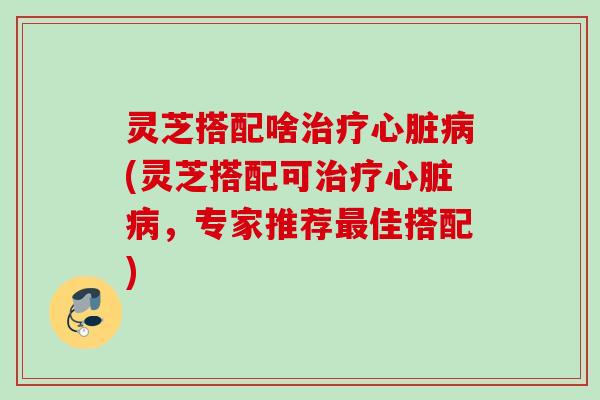 灵芝搭配啥(灵芝搭配可，专家推荐佳搭配)