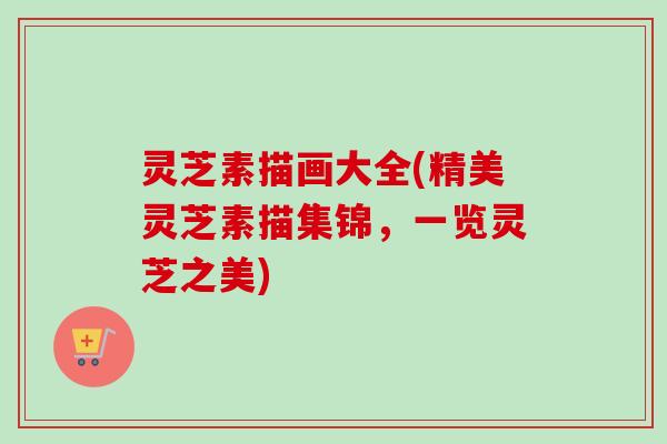 灵芝素描画大全(精美灵芝素描集锦，一览灵芝之美)