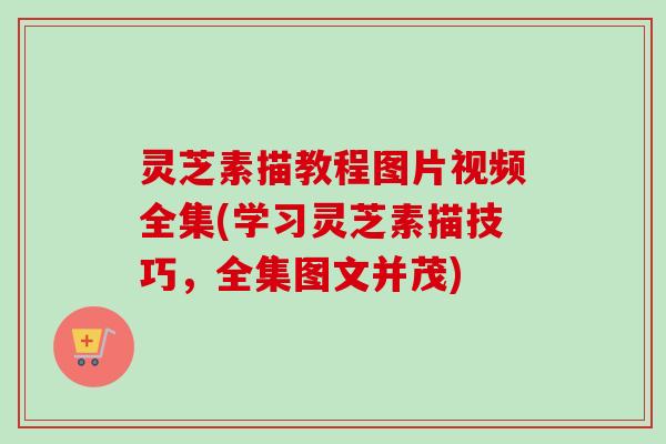 灵芝素描教程图片视频全集(学习灵芝素描技巧，全集图文并茂)