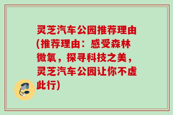 灵芝汽车公园推荐理由(推荐理由:感受森林微氧,探寻科技之美,灵芝汽车公园让你不虚此行) 灵芝汽车公园推荐理由(推荐理由:感受森林微氧,探寻科技之美,灵芝汽车公园让你不虚此行)