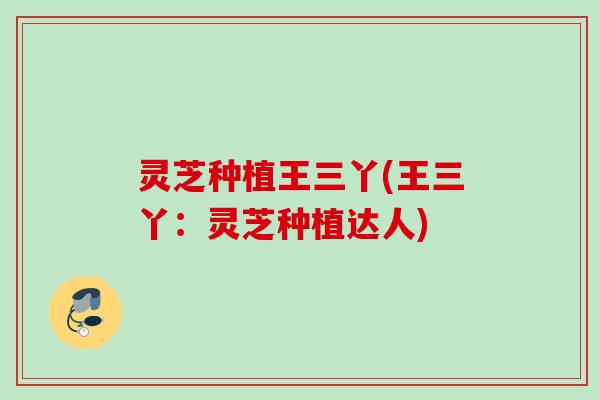 灵芝种植王三丫(王三丫:灵芝种植达人) 灵芝种植王三丫(王三丫:灵芝种植达人)