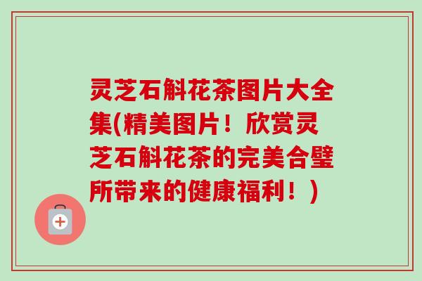 灵芝石斛花茶图片大全集(精美图片!欣赏灵芝石斛花茶的完美合璧所带来的健康福利!) 灵芝石斛花茶图片大全集(精美图片!欣赏灵芝石斛花茶的完美合璧所带来的健康福利!)