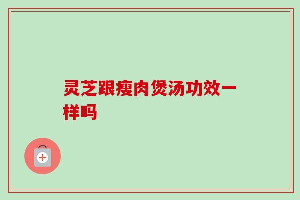 灵芝跟瘦肉煲汤功效一样吗 灵芝跟瘦肉煲汤功效一样吗