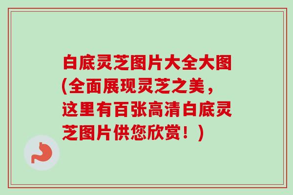 白底灵芝图片大全大图(全面展现灵芝之美,这里有百张高清白底灵芝图片供您欣赏!) 白底灵芝图片大全大图(全面展现灵芝之美,这里有百张高清白底灵芝图片供您欣赏!)