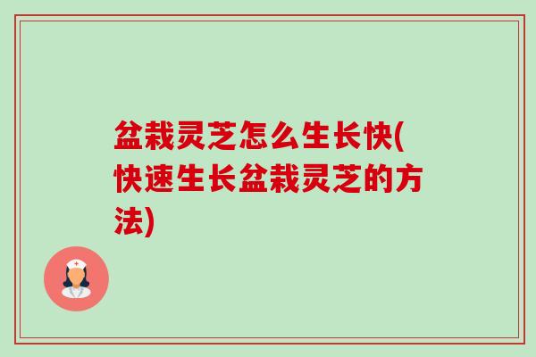 盆栽灵芝怎么生长快(快速生长盆栽灵芝的方法) 盆栽灵芝怎么生长快(快速生长盆栽灵芝的方法)