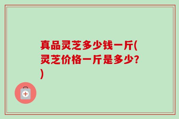 真品灵芝多少钱一斤(灵芝价格一斤是多少？)