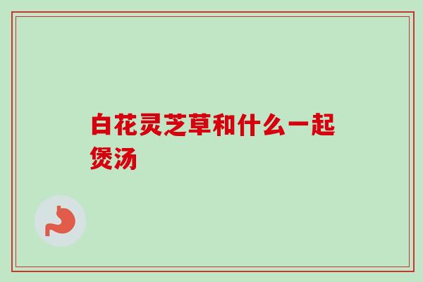 白花灵芝草和什么一起煲汤 白花灵芝草和什么一起煲汤