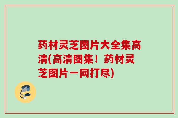 药材灵芝图片大全集高清(高清图集!药材灵芝图片一网打尽) 药材灵芝图片大全集高清(高清图集!药材灵芝图片一网打尽)