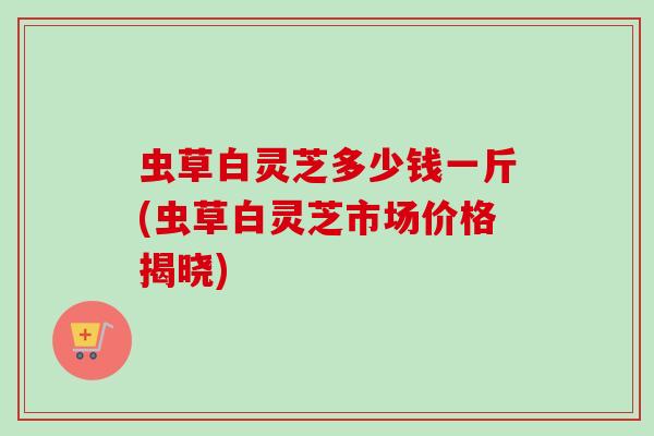 虫草白灵芝多少钱一斤(虫草白灵芝市场价格揭晓) 虫草白灵芝多少钱一斤(虫草白灵芝市场价格揭晓)