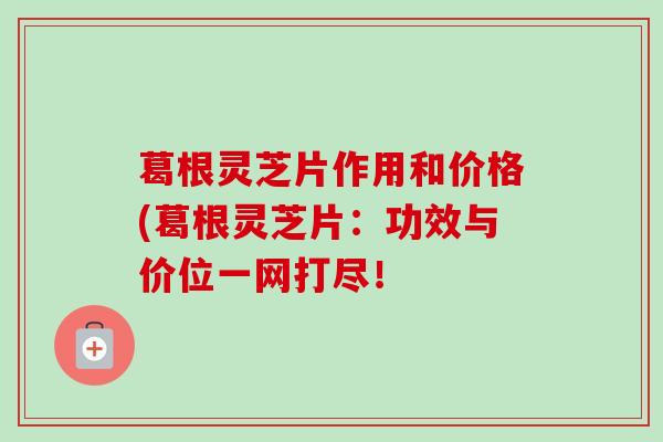 葛根灵芝片作用和价格(葛根灵芝片:功效与价位一网打尽! 葛根灵芝片作用和价格(葛根灵芝片:功效与价位一网打尽!