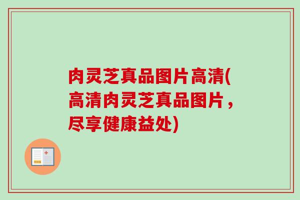 肉灵芝真品图片高清(高清肉灵芝真品图片,尽享健康益处) 肉灵芝真品图片高清(高清肉灵芝真品图片,尽享健康益处)