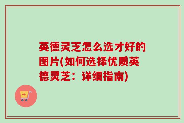英德灵芝怎么选才好的图片(如何选择优质英德灵芝:详细指南) 英德灵芝怎么选才好的图片(如何选择优质英德灵芝:详细指南)