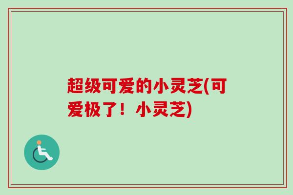 超级可爱的小灵芝(可爱极了!小灵芝) 超级可爱的小灵芝(可爱极了!小灵芝)