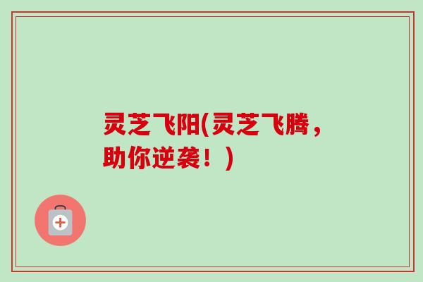 灵芝飞阳(灵芝飞腾，助你逆袭！)