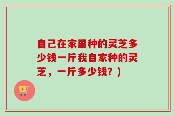自己在家里种的灵芝多少钱一斤我自家种的灵芝,一斤多少钱?) 自己在家里种的灵芝多少钱一斤我自家种的灵芝,一斤多少钱?)