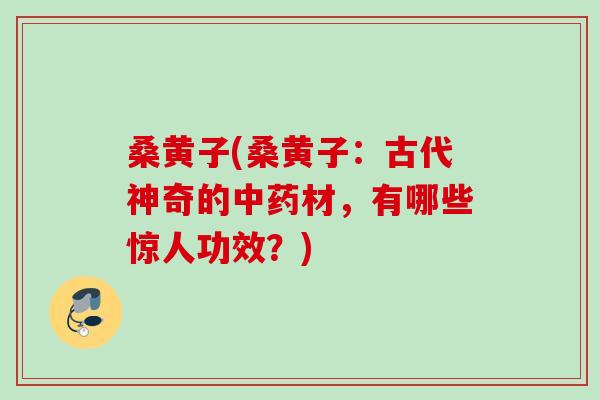 桑黄子(桑黄子:古代神奇的材,有哪些惊人功效?) 桑黄子(桑黄子:古代神奇的材,有哪些惊人功效?)
