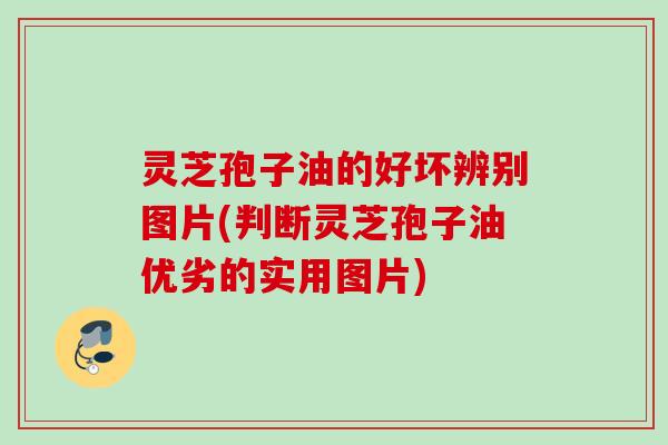 灵芝孢子油的好坏辨别图片(判断灵芝孢子油优劣的实用图片) 灵芝孢子油的好坏辨别图片(判断灵芝孢子油优劣的实用图片)