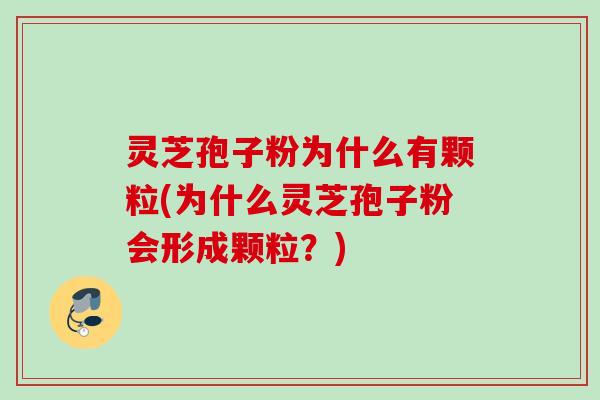 灵芝孢子粉为什么有颗粒(为什么灵芝孢子粉会形成颗粒?) 灵芝孢子粉为什么有颗粒(为什么灵芝孢子粉会形成颗粒?)