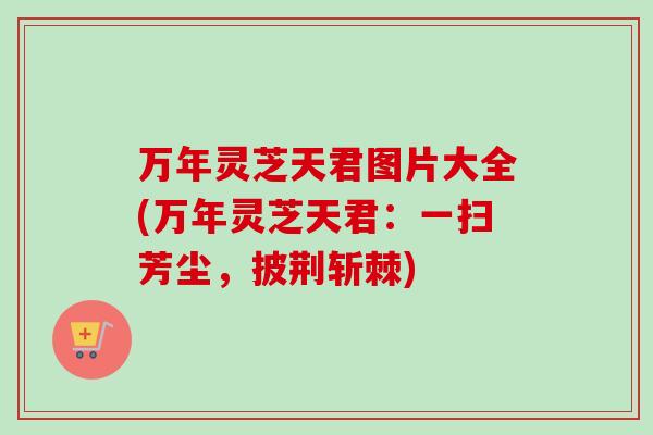 万年灵芝天君图片大全(万年灵芝天君:一扫芳尘,披荆斩棘) 万年灵芝天君图片大全(万年灵芝天君:一扫芳尘,披荆斩棘)