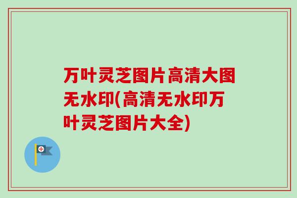 万叶灵芝图片高清大图无水印(高清无水印万叶灵芝图片大全) 万叶灵芝图片高清大图无水印(高清无水印万叶灵芝图片大全)