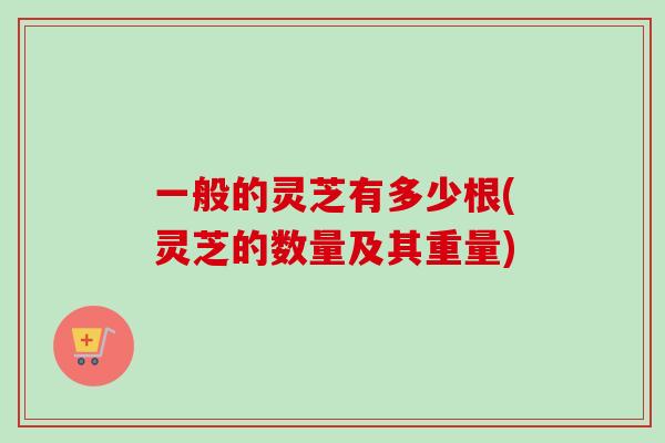 一般的灵芝有多少根(灵芝的数量及其重量)