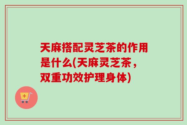 天麻搭配灵芝茶的作用是什么(天麻灵芝茶,双重功效护理身体) 天麻搭配灵芝茶的作用是什么(天麻灵芝茶,双重功效护理身体)