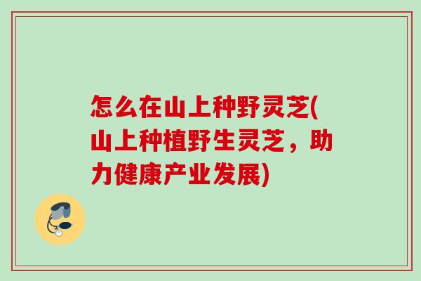 怎么在山上种野灵芝(山上种植野生灵芝,助力健康产业发展) 怎么在山上种野灵芝(山上种植野生灵芝,助力健康产业发展)