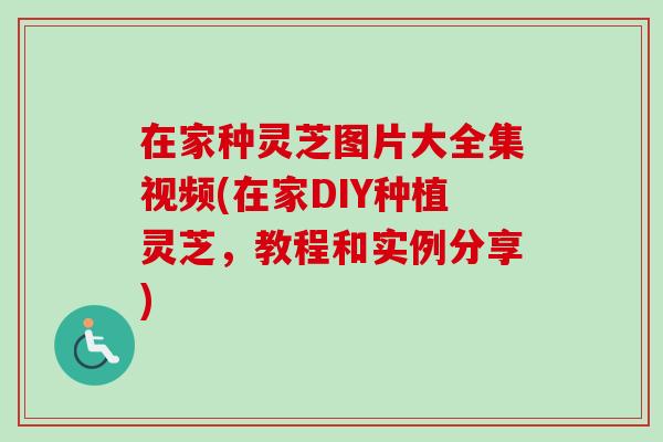 在家种灵芝图片大全集视频(在家DIY种植灵芝,教程和实例分享) 在家种灵芝图片大全集视频(在家DIY种植灵芝,教程和实例分享)