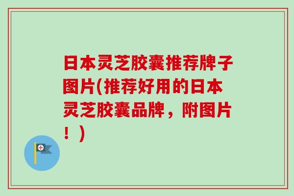 日本灵芝胶囊推荐牌子图片(推荐好用的日本灵芝胶囊品牌,附图片!) 日本灵芝胶囊推荐牌子图片(推荐好用的日本灵芝胶囊品牌,附图片!)