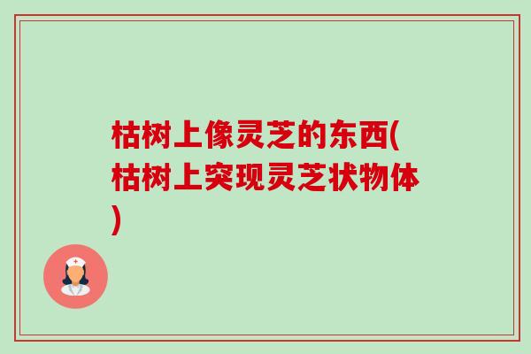 枯树上像灵芝的东西(枯树上突现灵芝状物体) 枯树上像灵芝的东西(枯树上突现灵芝状物体)