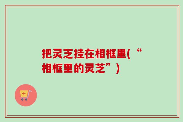 把灵芝挂在相框里(“相框里的灵芝”)