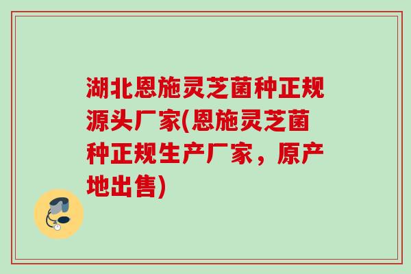 湖北恩施灵芝菌种正规源头厂家(恩施灵芝菌种正规生产厂家,原产地出售) 湖北恩施灵芝菌种正规源头厂家(恩施灵芝菌种正规生产厂家,原产地出售)