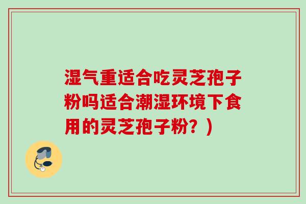 湿气重适合吃灵芝孢子粉吗适合潮湿环境下食用的灵芝孢子粉？)