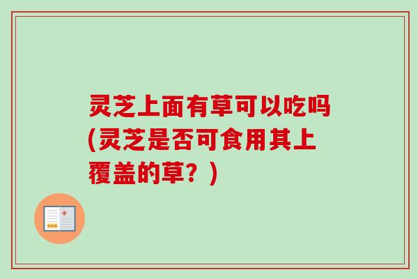 灵芝上面有草可以吃吗(灵芝是否可食用其上覆盖的草？)