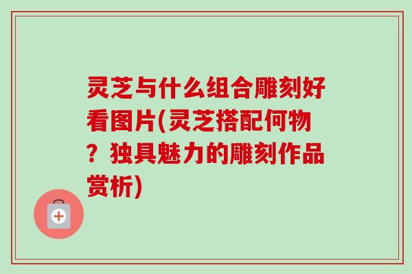 灵芝与什么组合雕刻好看图片(灵芝搭配何物?独具魅力的雕刻作品赏析) 灵芝与什么组合雕刻好看图片(灵芝搭配何物?独具魅力的雕刻作品赏析)