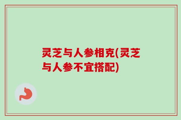 灵芝与人参相克(灵芝与人参不宜搭配)