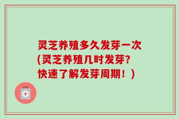 灵芝养殖多久发芽一次(灵芝养殖几时发芽？快速了解发芽周期！)