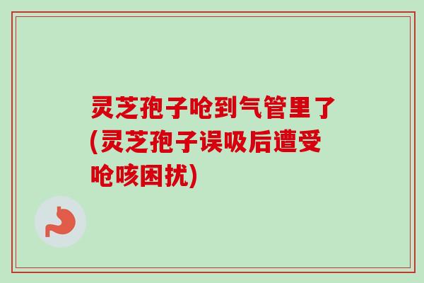 灵芝孢子呛到气管里了(灵芝孢子误吸后遭受呛咳困扰)
