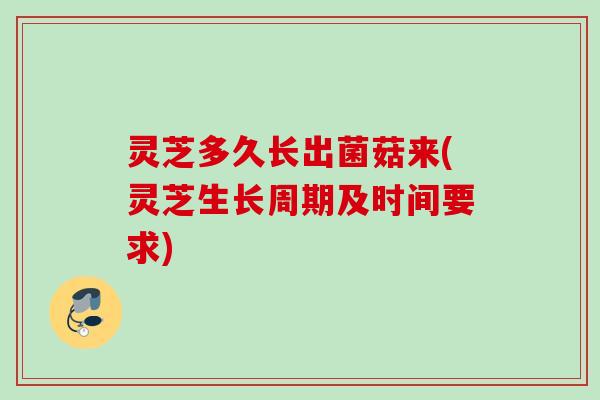 灵芝多久长出菌菇来(灵芝生长周期及时间要求) 灵芝多久长出菌菇来(灵芝生长周期及时间要求)