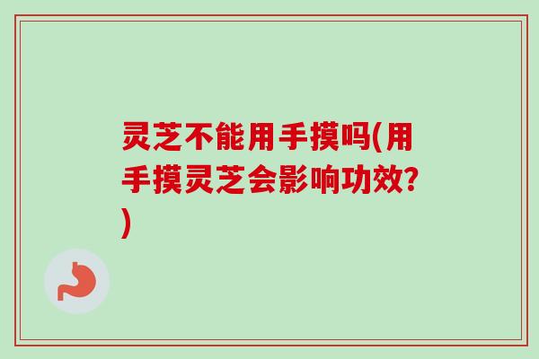 灵芝不能用手摸吗(用手摸灵芝会影响功效?) 灵芝不能用手摸吗(用手摸灵芝会影响功效?)