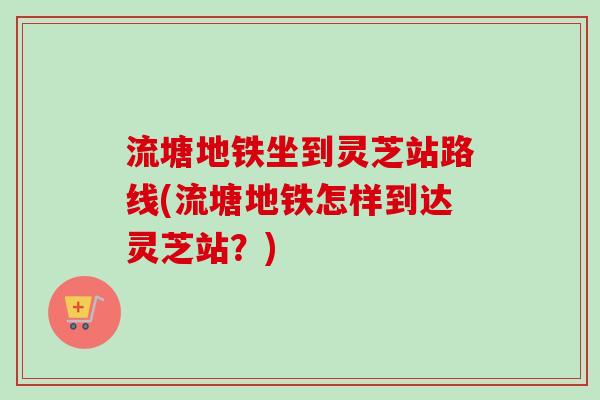 流塘地铁坐到灵芝站路线(流塘地铁怎样到达灵芝站?) 流塘地铁坐到灵芝站路线(流塘地铁怎样到达灵芝站?)