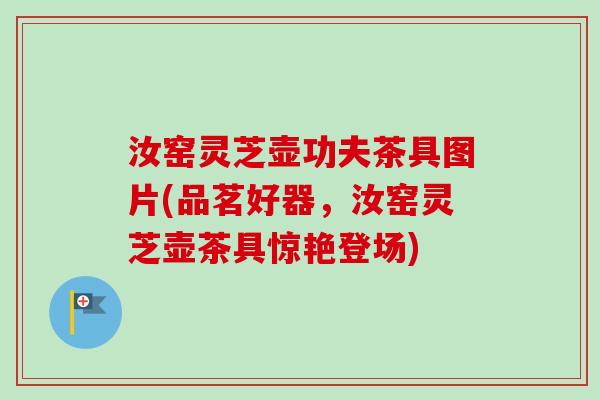 汝窑灵芝壶功夫茶具图片(品茗好器，汝窑灵芝壶茶具惊艳登场)