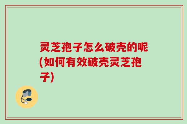 灵芝孢子怎么破壳的呢(如何有效破壳灵芝孢子) 灵芝孢子怎么破壳的呢(如何有效破壳灵芝孢子)