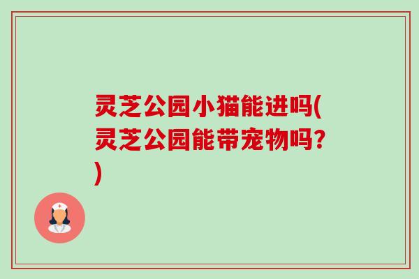 灵芝公园小猫能进吗(灵芝公园能带宠物吗?) 灵芝公园小猫能进吗(灵芝公园能带宠物吗?)