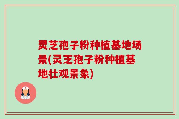 灵芝孢子粉种植基地场景(灵芝孢子粉种植基地壮观景象) 灵芝孢子粉种植基地场景(灵芝孢子粉种植基地壮观景象)