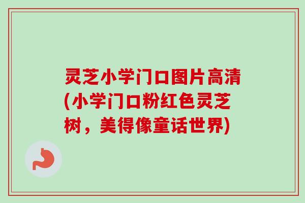 灵芝小学门口图片高清(小学门口粉红色灵芝树，美得像童话世界)