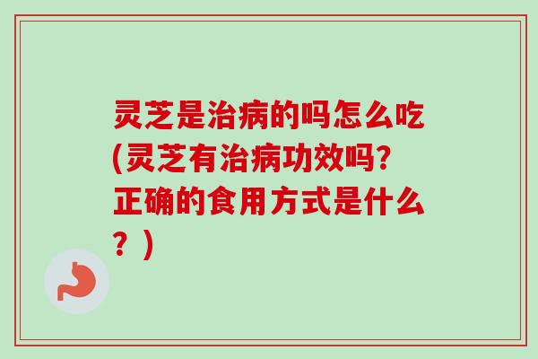 灵芝是的吗怎么吃(灵芝有功效吗?正确的食用方式是什么?) 灵芝是的吗怎么吃(灵芝有功效吗?正确的食用方式是什么?)