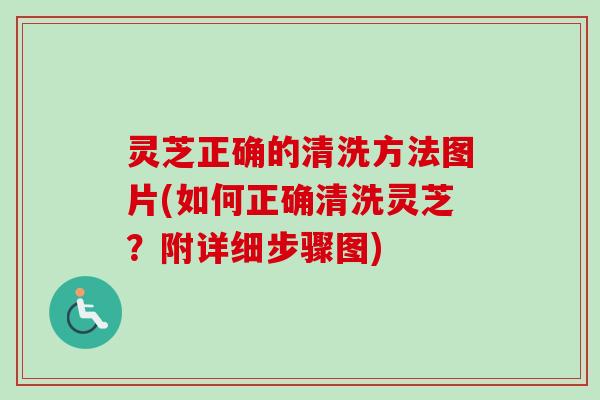 灵芝正确的清洗方法图片(如何正确清洗灵芝？附详细步骤图)
