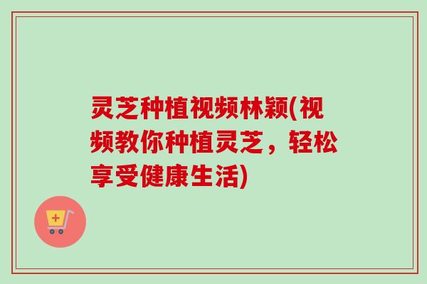 灵芝种植视频林颖(视频教你种植灵芝,轻松享受健康生活) 灵芝种植视频林颖(视频教你种植灵芝,轻松享受健康生活)