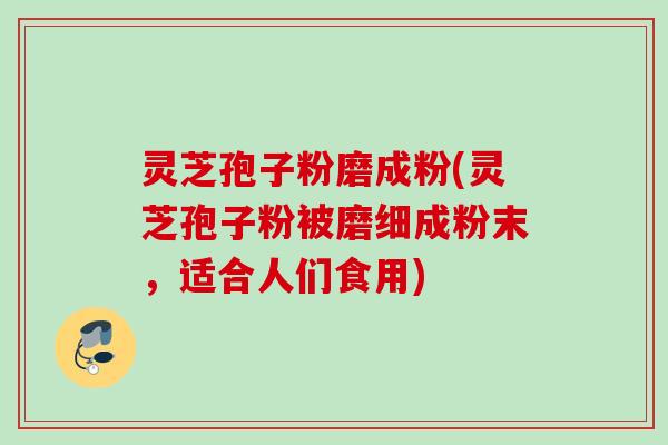 灵芝孢子粉磨成粉(灵芝孢子粉被磨细成粉末,适合人们食用) 灵芝孢子粉磨成粉(灵芝孢子粉被磨细成粉末,适合人们食用)